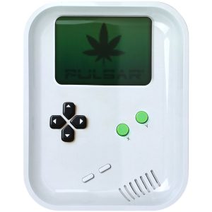 Pulsar Design Series Large Metal Rolling Tray - Weedboy / 13"x11"