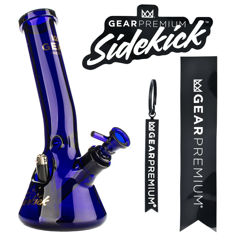 Gear Premium Sidekick Laid Back Glass Beaker Water Pipe | 12" - Image 3