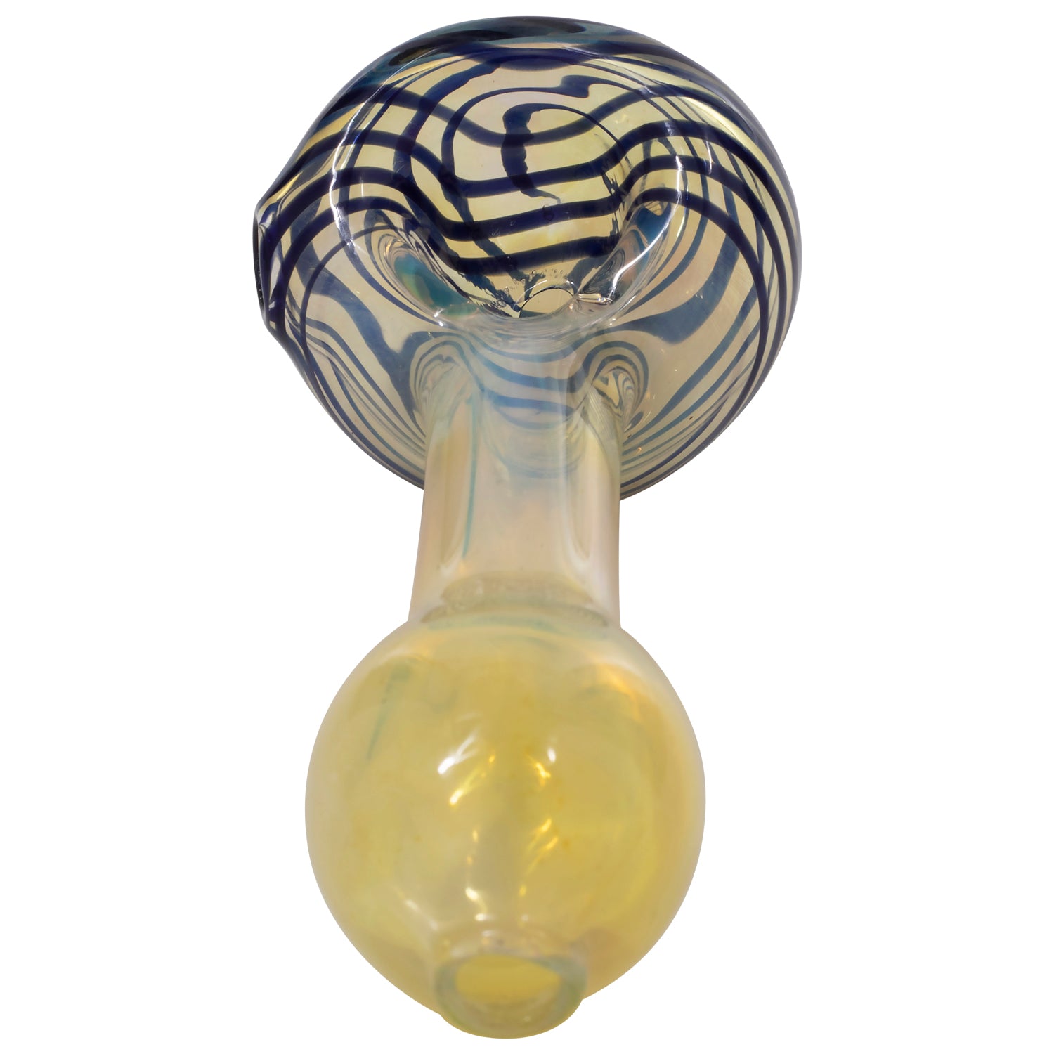LA Pipes Spiral-Head Color Changing Glass Spoon Pipe - Image 7