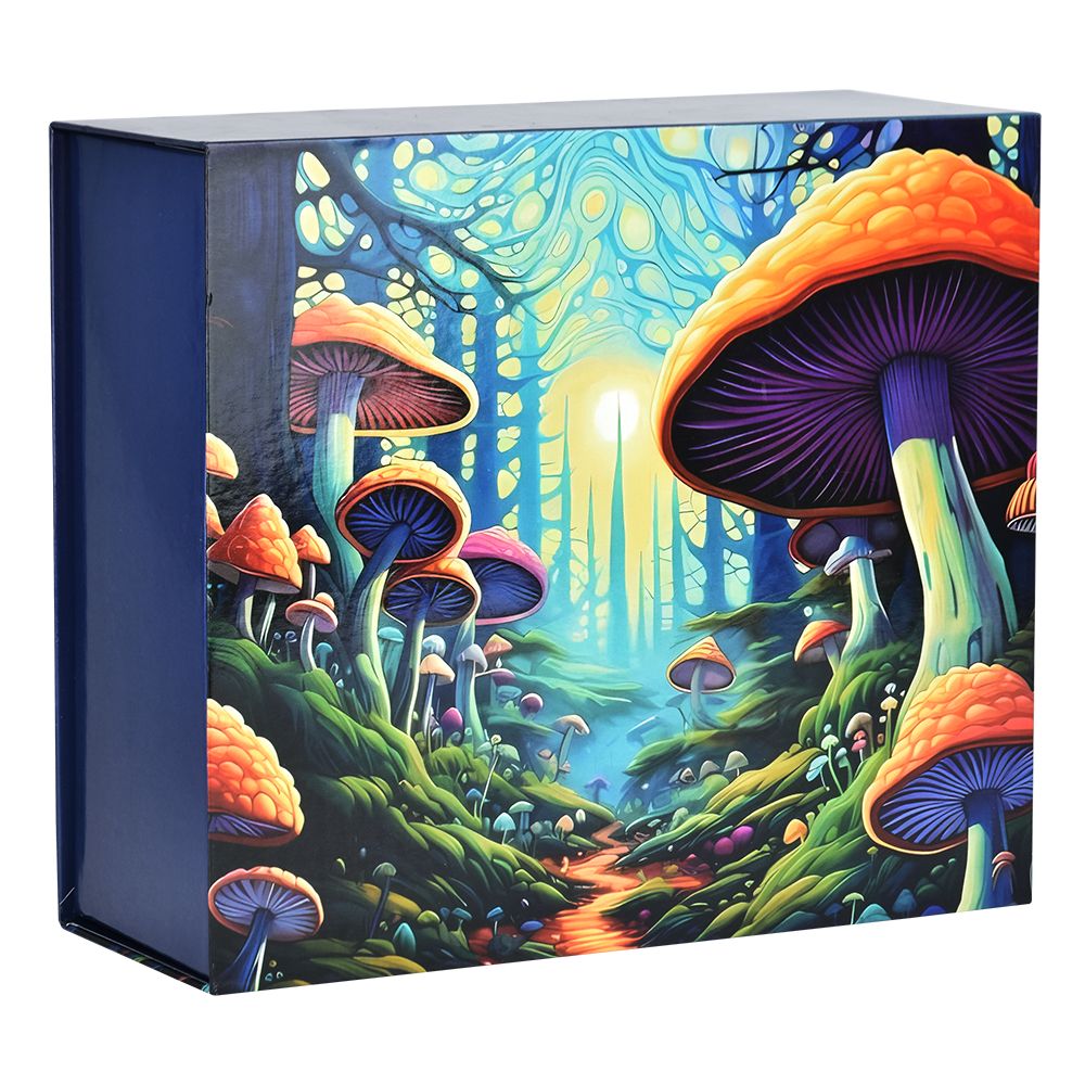 Mushroom Forest Glass Beaker Water Pipe Smoking Set - 7.75" - Image 9