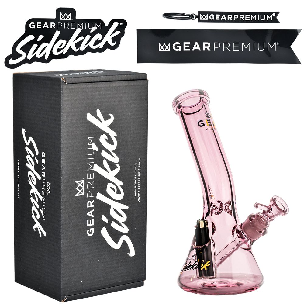 Gear Premium Sidekick Laid Back Glass Beaker Water Pipe | 12" - Image 14