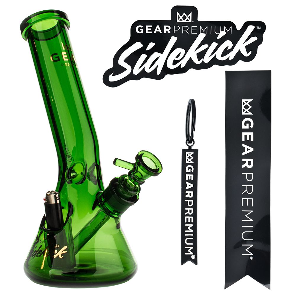 Gear Premium Sidekick Laid Back Glass Beaker Water Pipe | 12" - Image 8