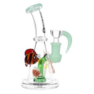 Pulsar Just Keep Swimming Glass Water Pipe - 6.5" / 14mm F