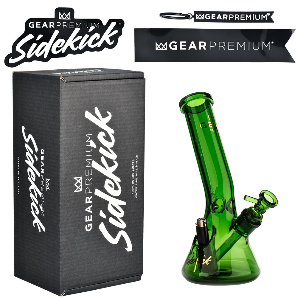 Gear Premium Sidekick Laid Back Glass Beaker Water Pipe | 12" - Image 9