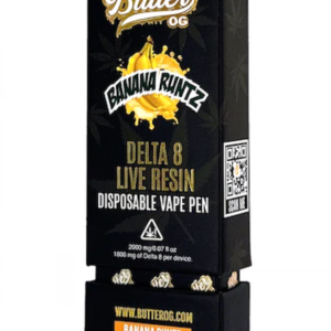 Butter OG Delta 8 Live Resin Disposable Vape 2G - Banana Runtz (Hybrid)